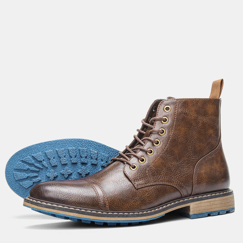 BlueSole - Lace-up Leather Boots