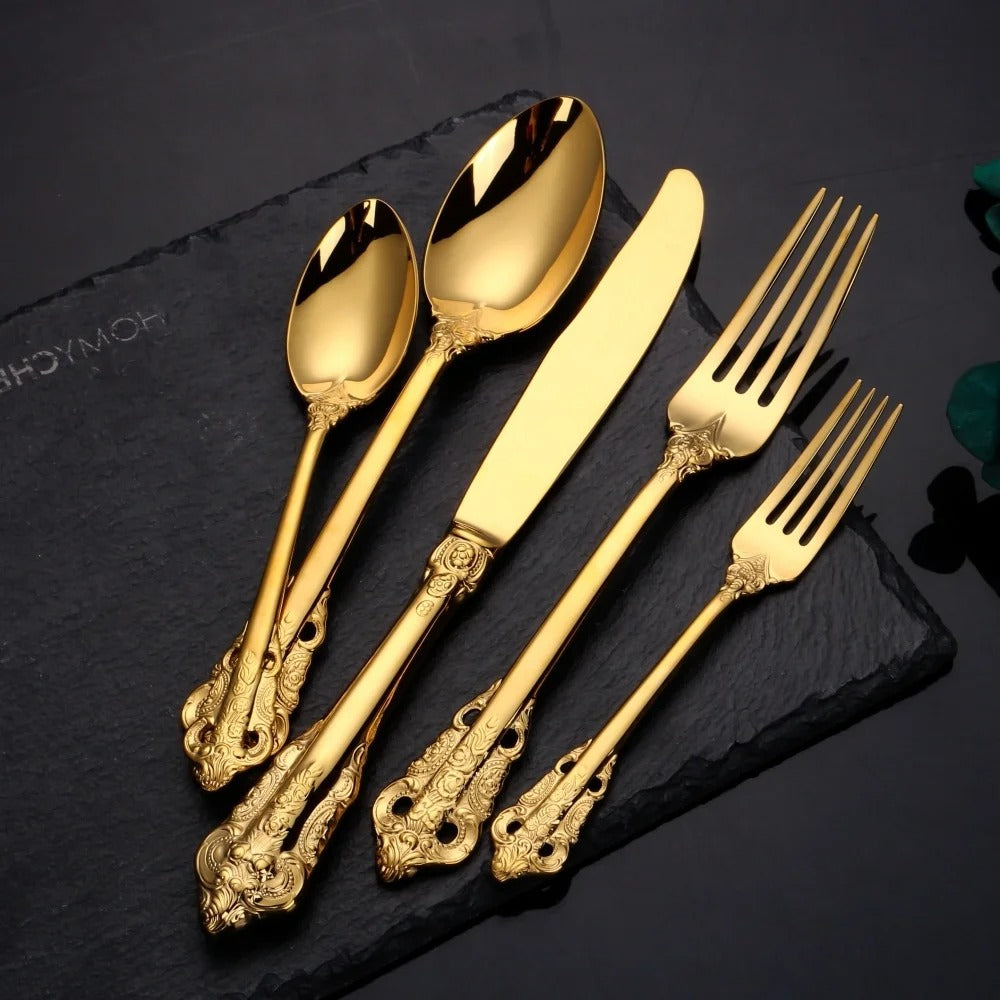 Royal Set - Gold-Plated Cutlery